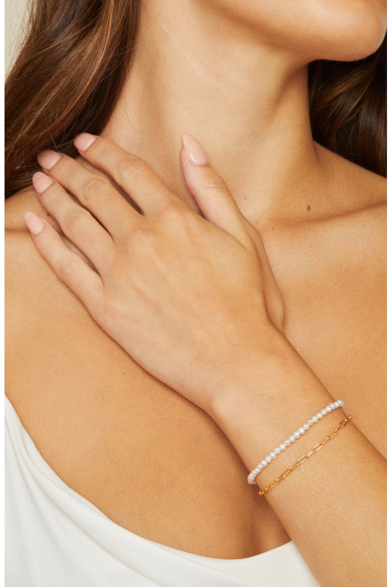Freshwater Pearl Bracelet, Alternate, color, PEARL