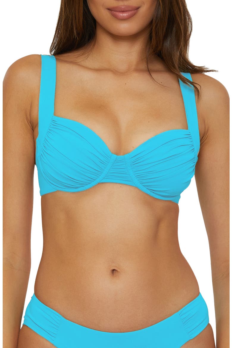 Color Code Underwire Bikini Top, Main, color, COBALT
