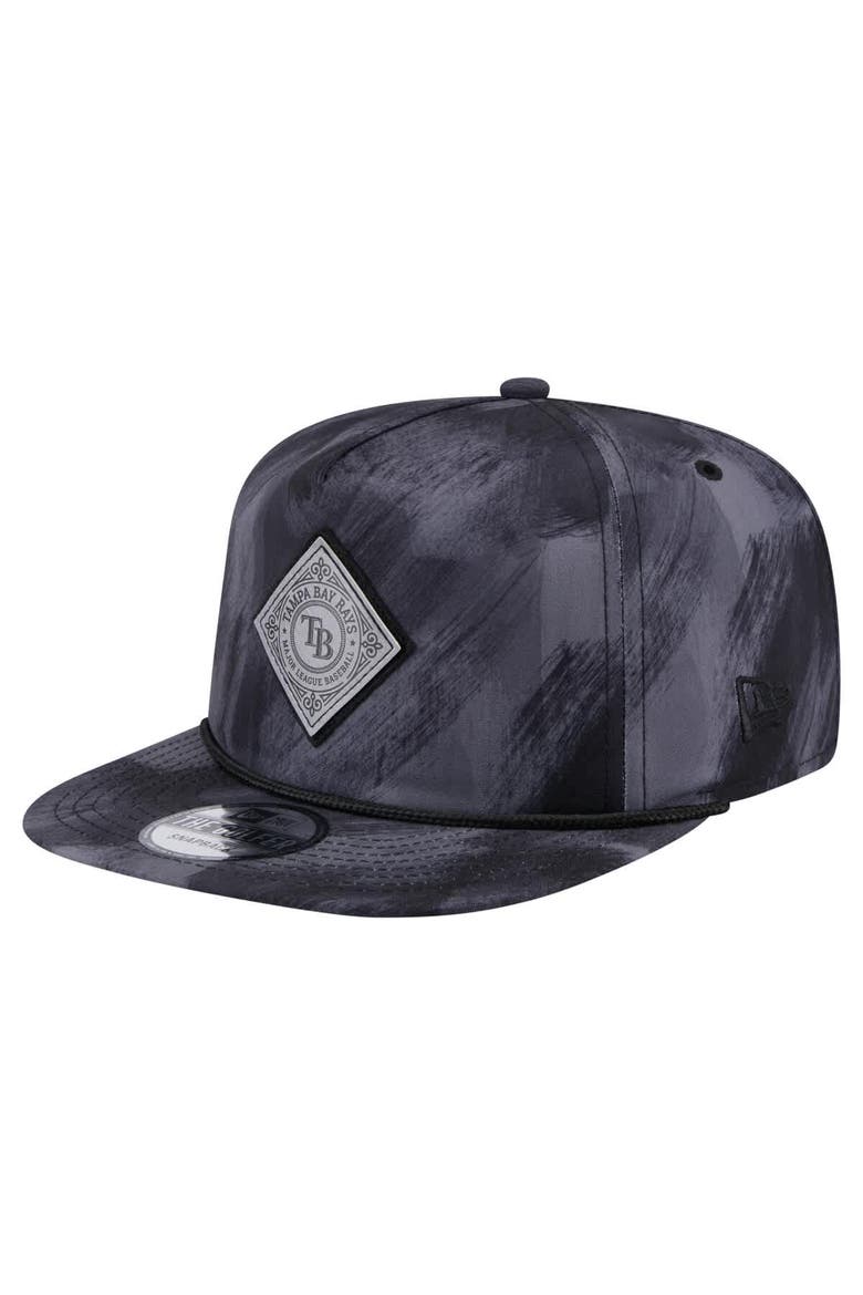 Men's New Era Navy Tampa Bay Rays Printed Golfer Snapback Hat, Main, color, Navy