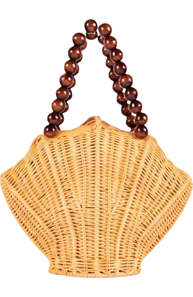 Jelavu Shelly Woodbead Crossbody Bag, Alternate, color, Natural