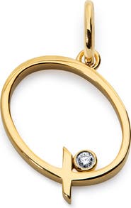 Monica Vinader Lab Grown Diamond Initial Pendant (Online Trunk Show)