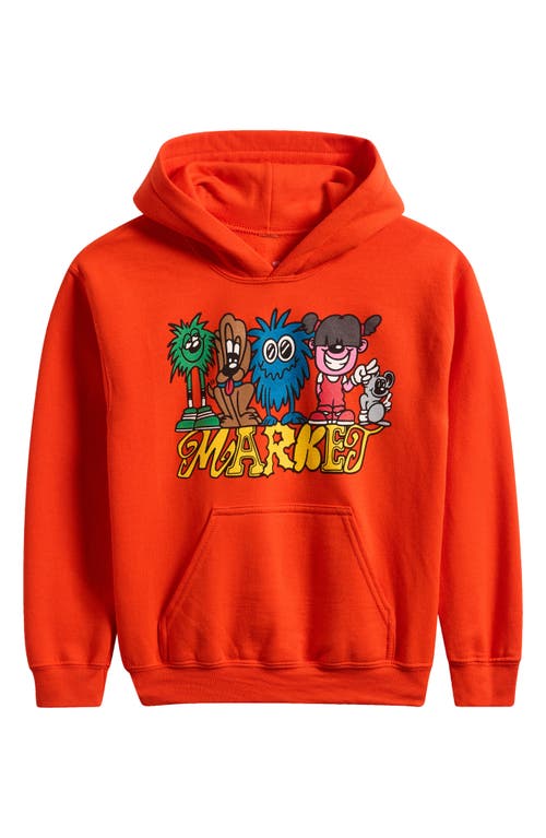 Market Kids' My Squad Graphic Hoodie In Orange
