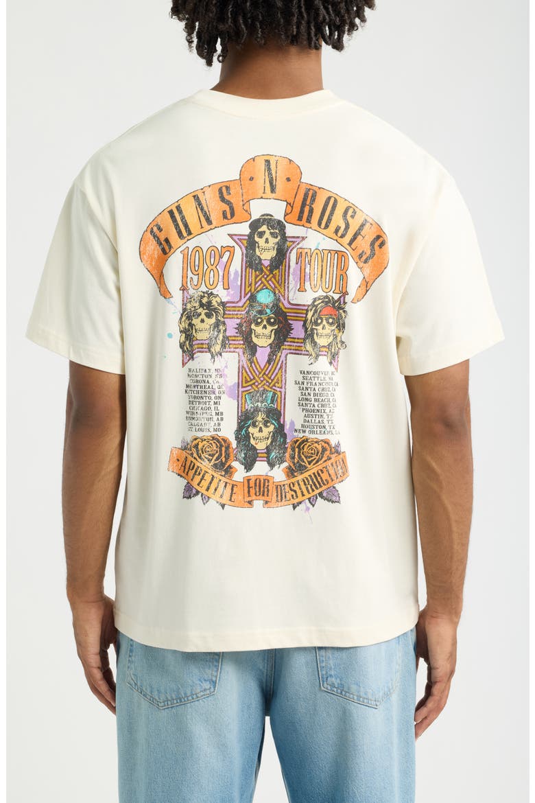 Guns N' Roses Graphic T-Shirt, Alternate, color, CREAM