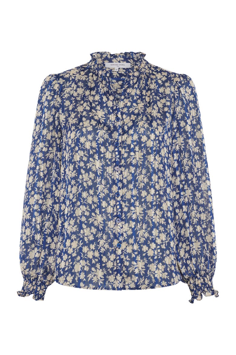 Casy Floral Print Shirt, Alternate, color, Ink