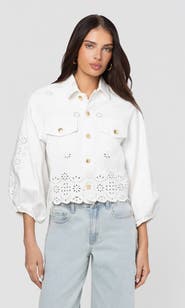 Generation Love Lumere Embroidered Denim Jacket