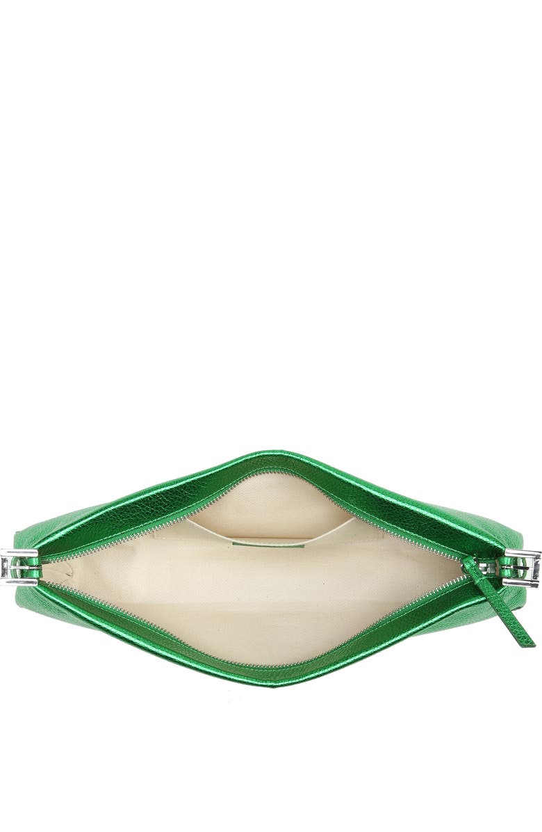 By Far Dulce Long Metallic Leather Shoulder Bag, Alternate, color,