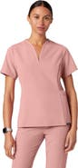 JAANUU Calix Women's 2-Pocket Tailored V-Neck Scrub Top
