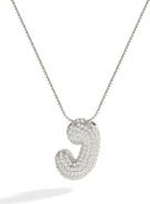 Mint & Lily Pave Bubble Initial Necklace