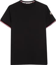 Moncler Tipped Cotton Stretch Jersey T-Shirt