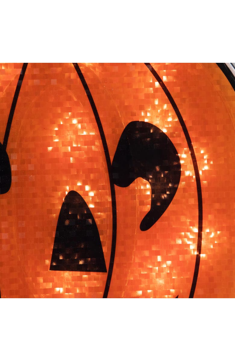 Northlight Lighted Jack O' Lantern Halloween Window Decoration - 13.5", Alternate, color, Orange