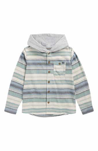 Billabong Kids' Baja Hooded Flannel Shirt