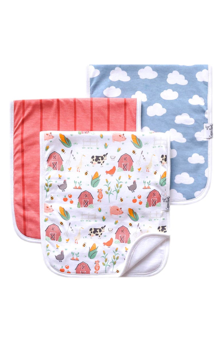Copper Pearl Assorted 3-Pack Burp Cloths, Main, color,