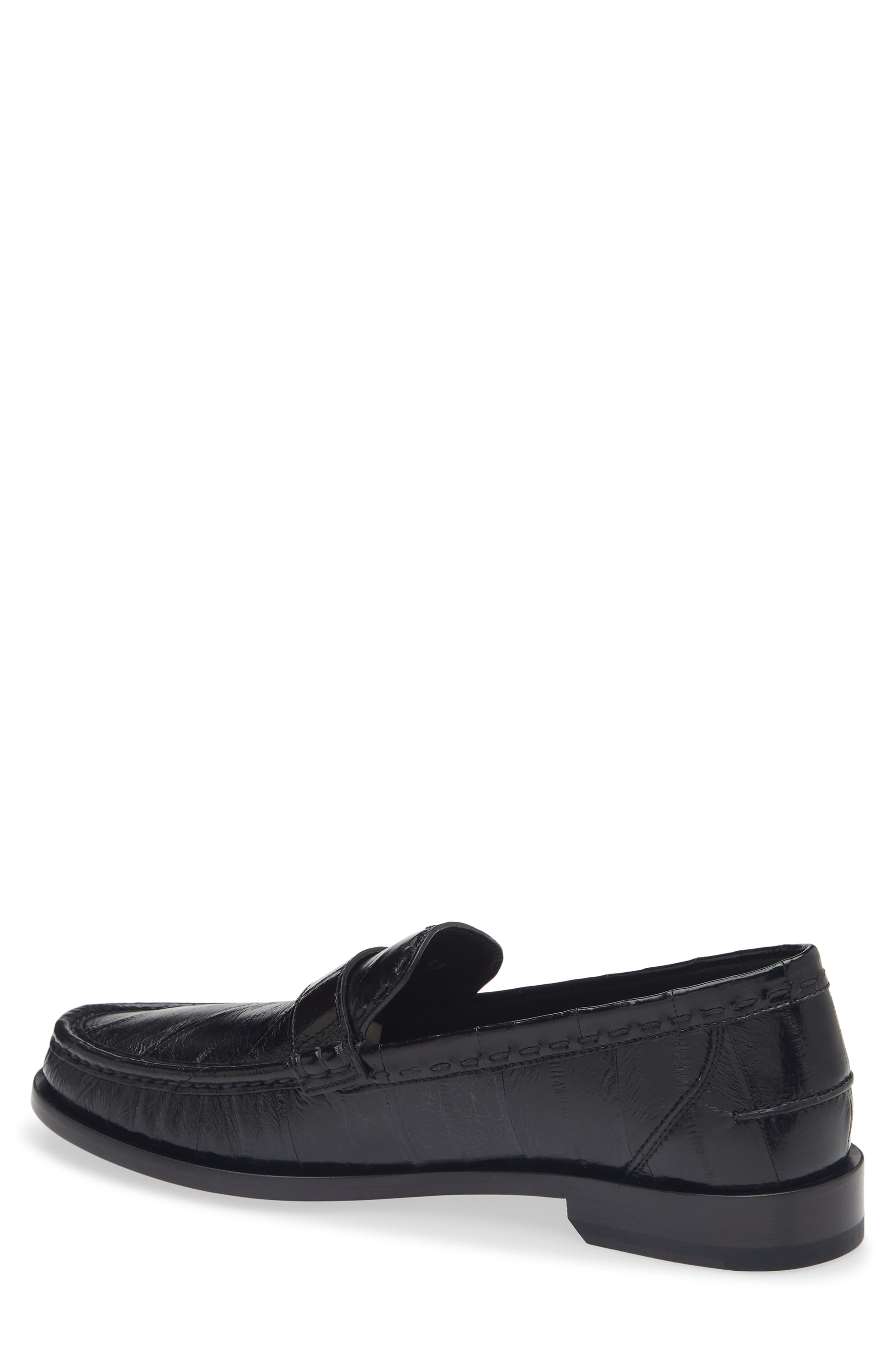 Fendi FF Metal Loafer, Alternate, color, Nero