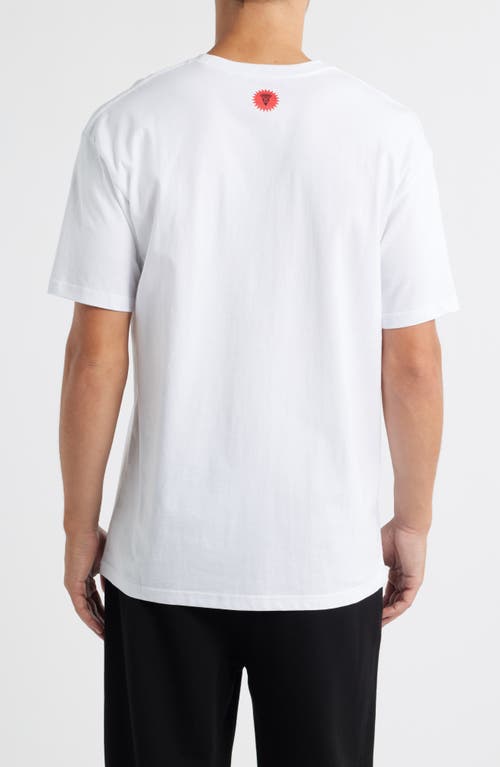 Icecream Mens White Running Dog Graphic-print Cotton-jersey T-shirt In White