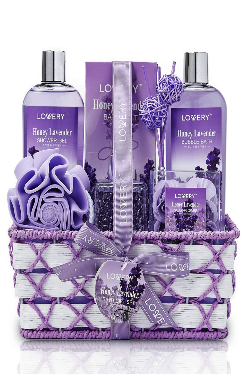 Lovery Honey Lavender Bath and Body Gift Set, Main, color, NO COLOR