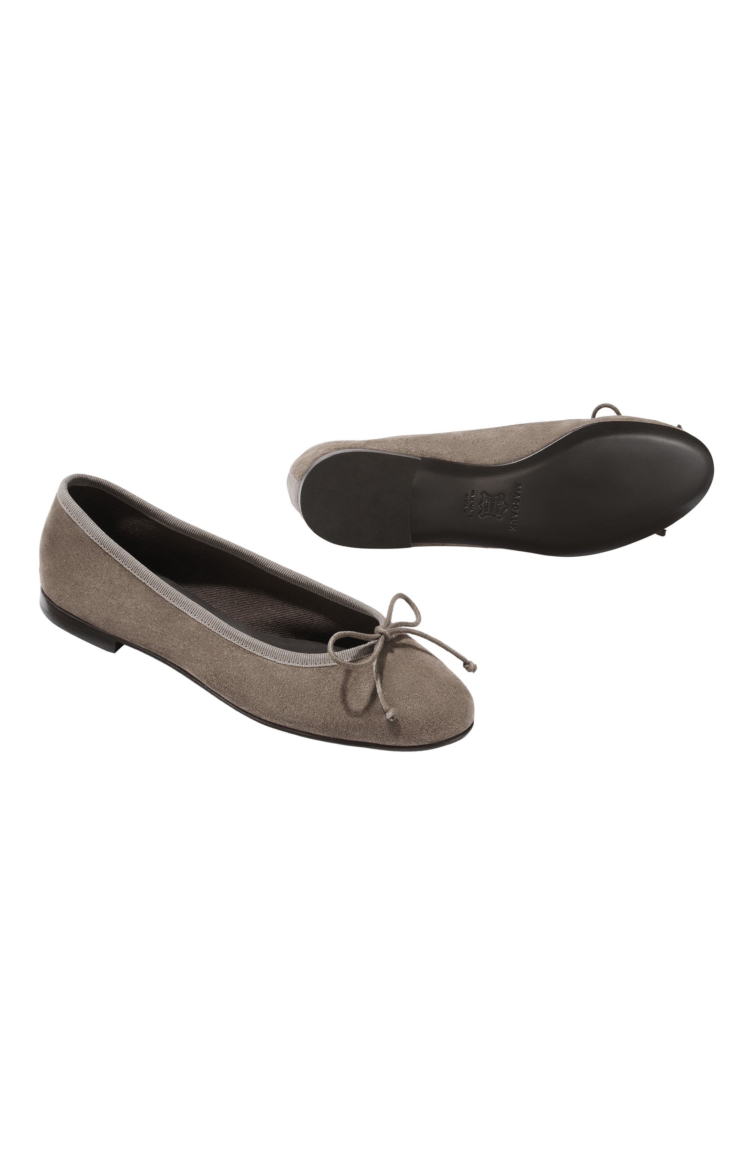 The Demi Flat, Alternate, color, Truffle Suede