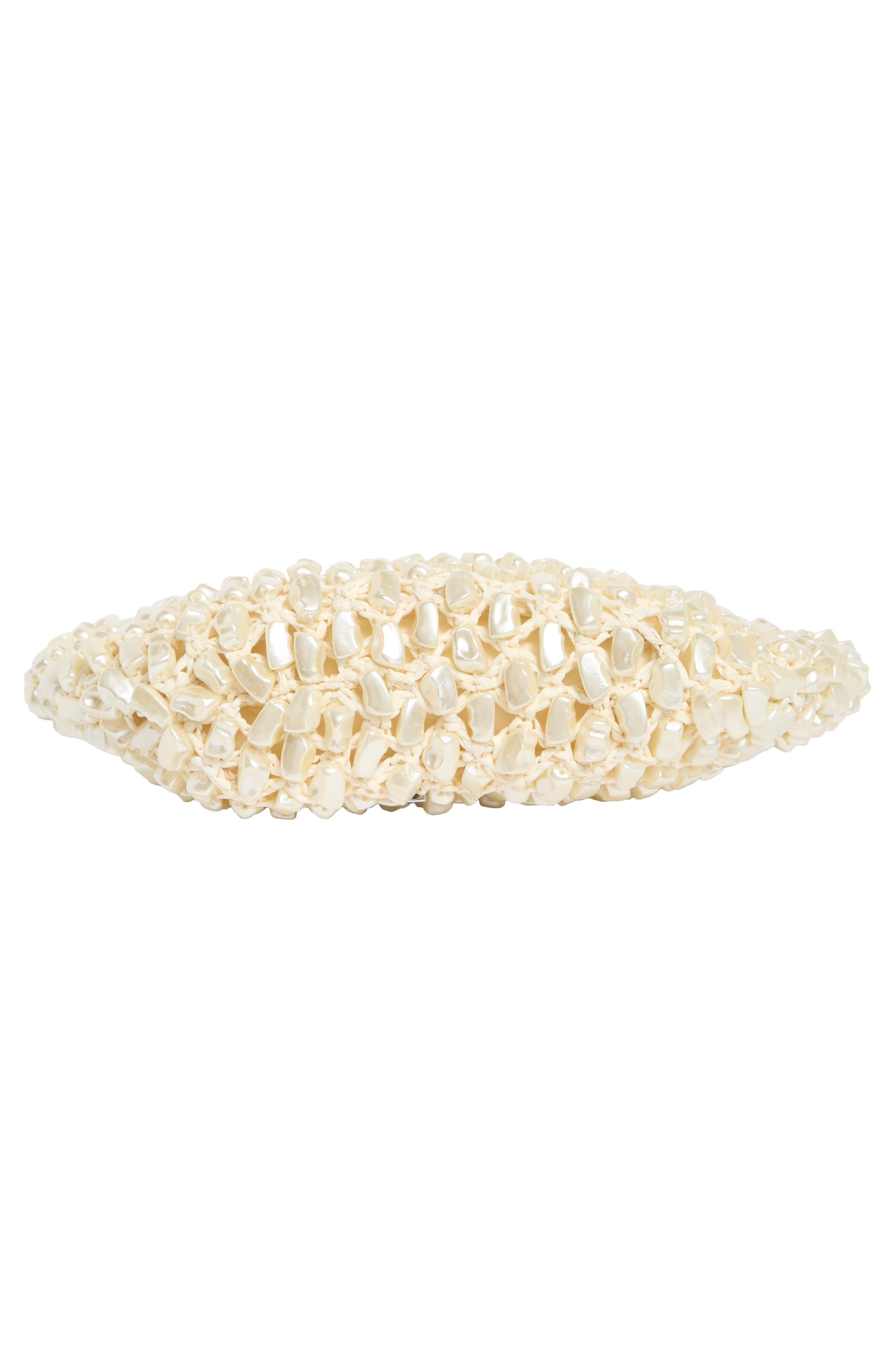 STAUD Reef Beaded Bag, Alternate, color, Cream