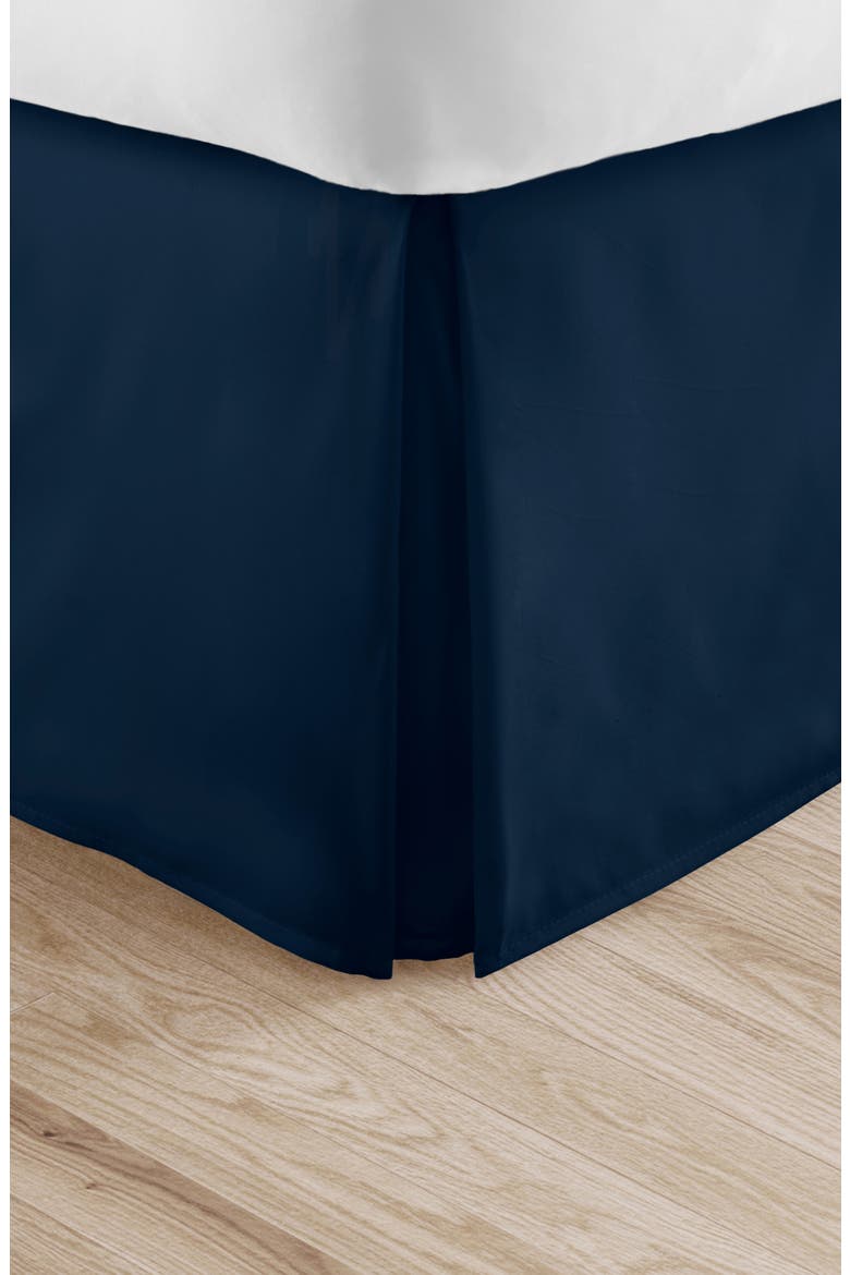 Premium Pleated Dust Ruffle Bed Skirt, Alternate, color, NAVY