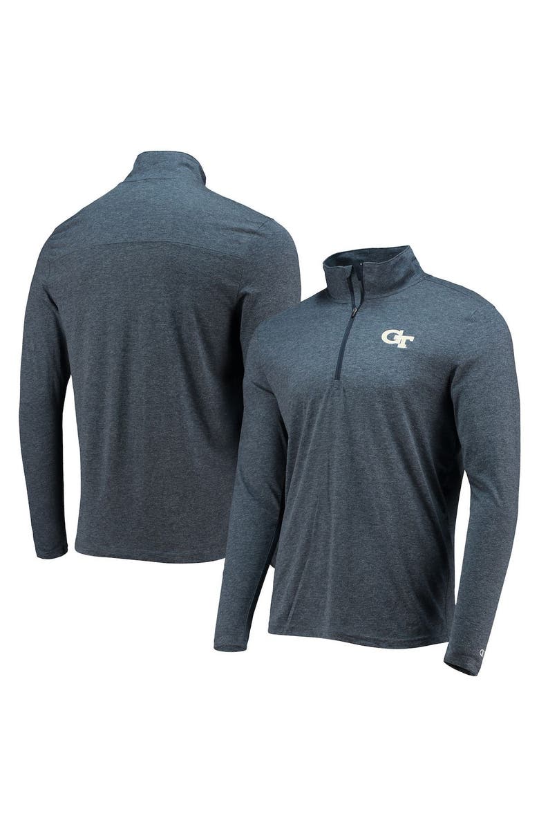 Champion Men's Champion Heathered Navy Georgia Tech Yellow Jackets Field Day Team Quarter-Zip Jacket, Alternate, color,