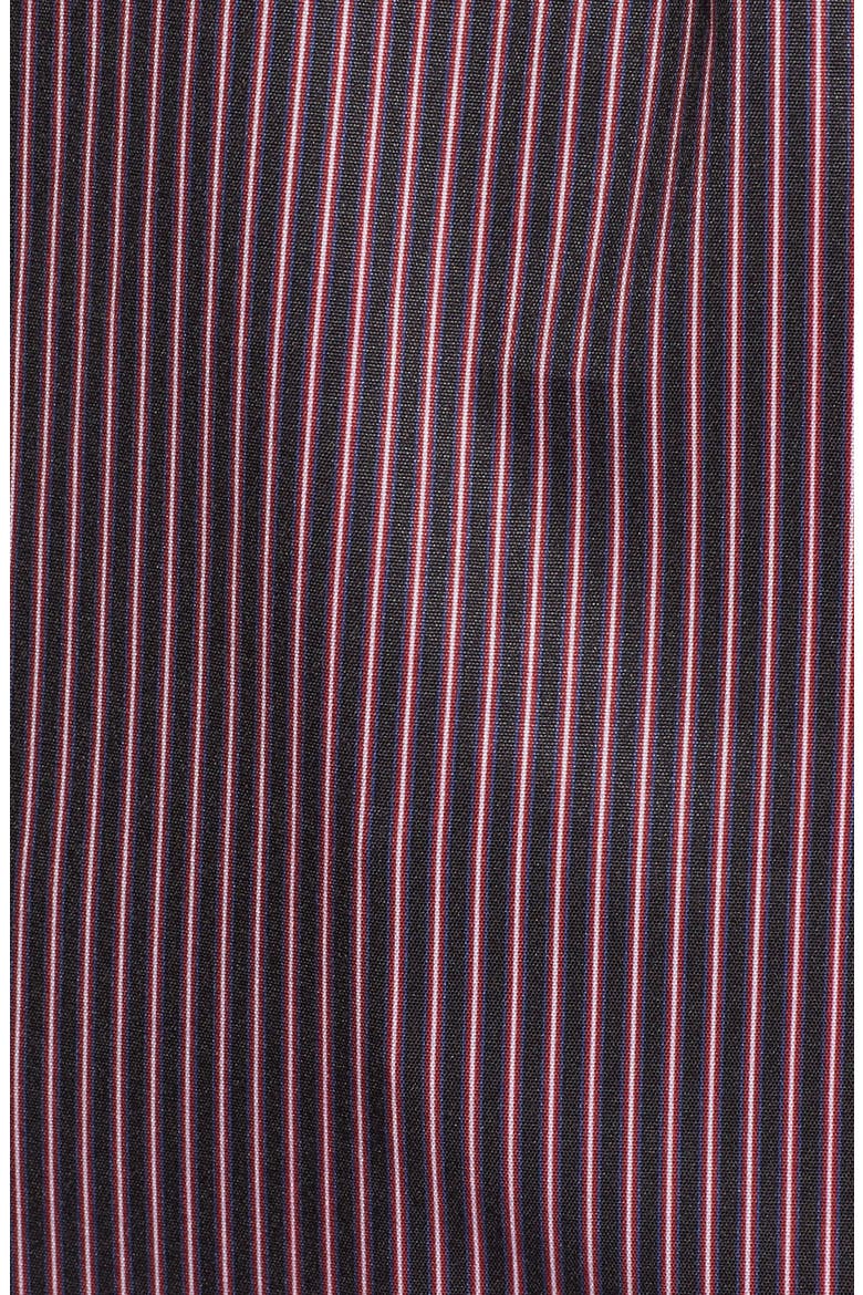 Shirring Stripe Top, Alternate, color, BURGUNDY MULTI