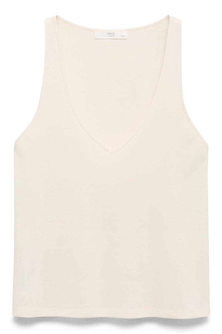 Cotton V-Neck Pajama Tank, Main, color, YELLOW