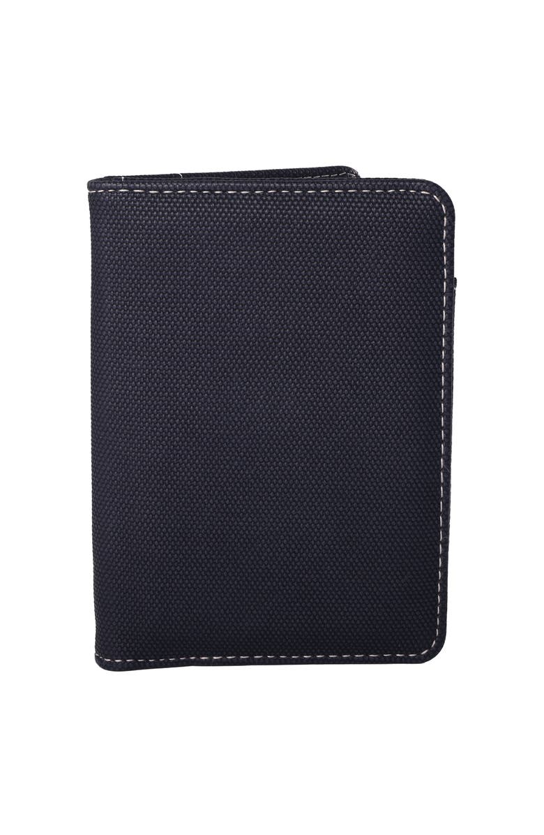 Lands' End Passport Holder for Travel, Passport Cover for Men and Women, Travel Folio, Main, color, Black