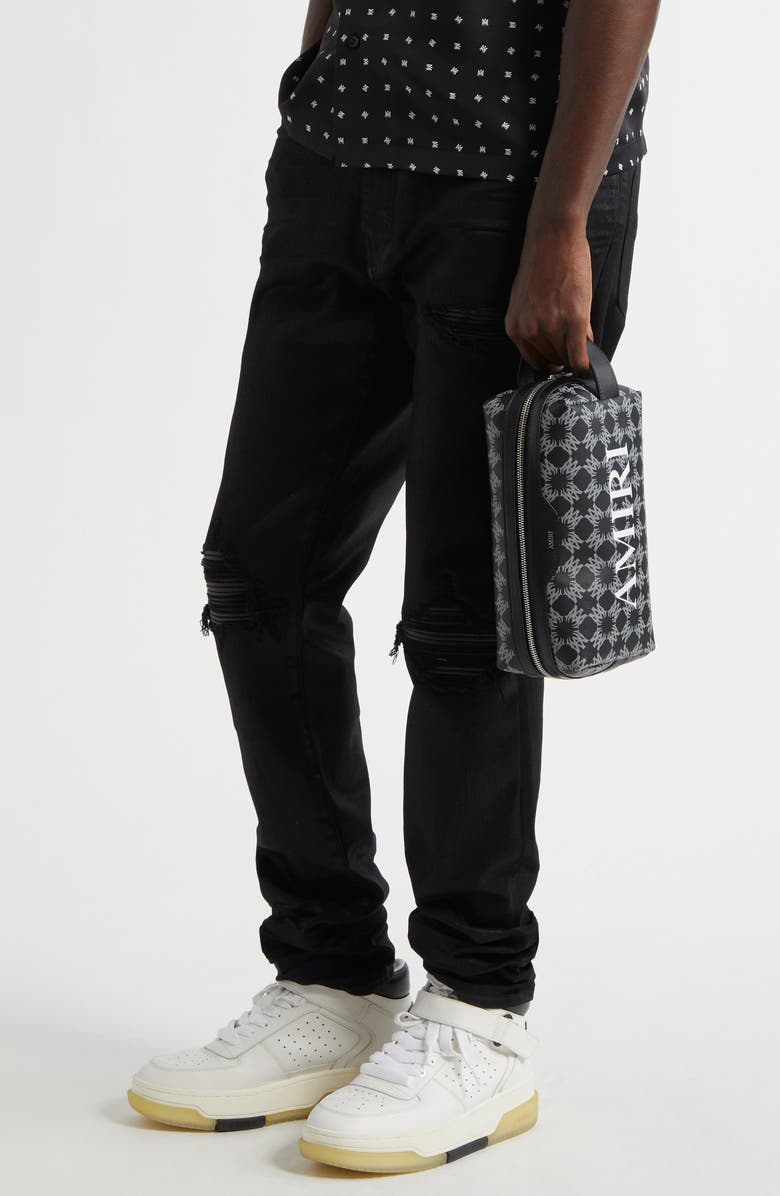 AMIRI Quad Monogram Coated Canvas Dopp Kit, Alternate, color, 