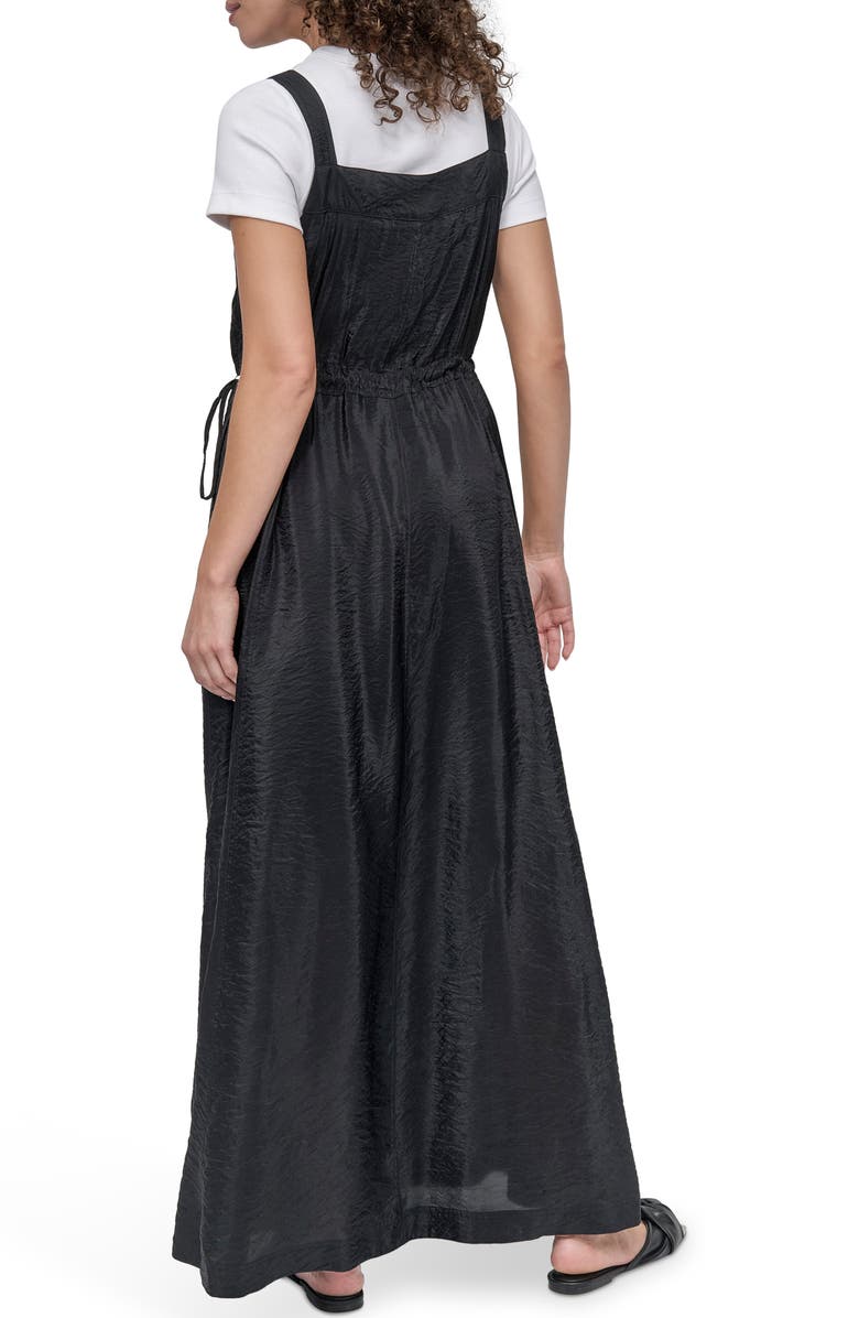 DKNY Overall Maxi Dress, Alternate, color, Black