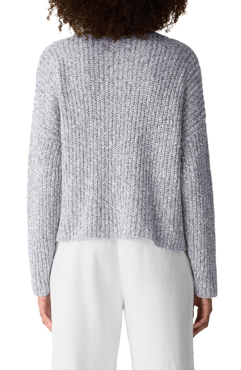 Eileen Fisher Crewneck Organic Cotton Blend Sweater, Alternate, color, Dark Pearl