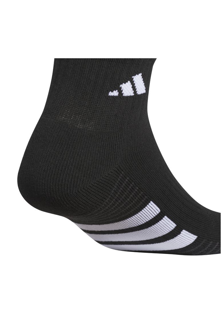 Cushioned 4.0 3-Pack Quarter Socks, Alternate, color, BLACK/ WHITE/ CARBON GREY