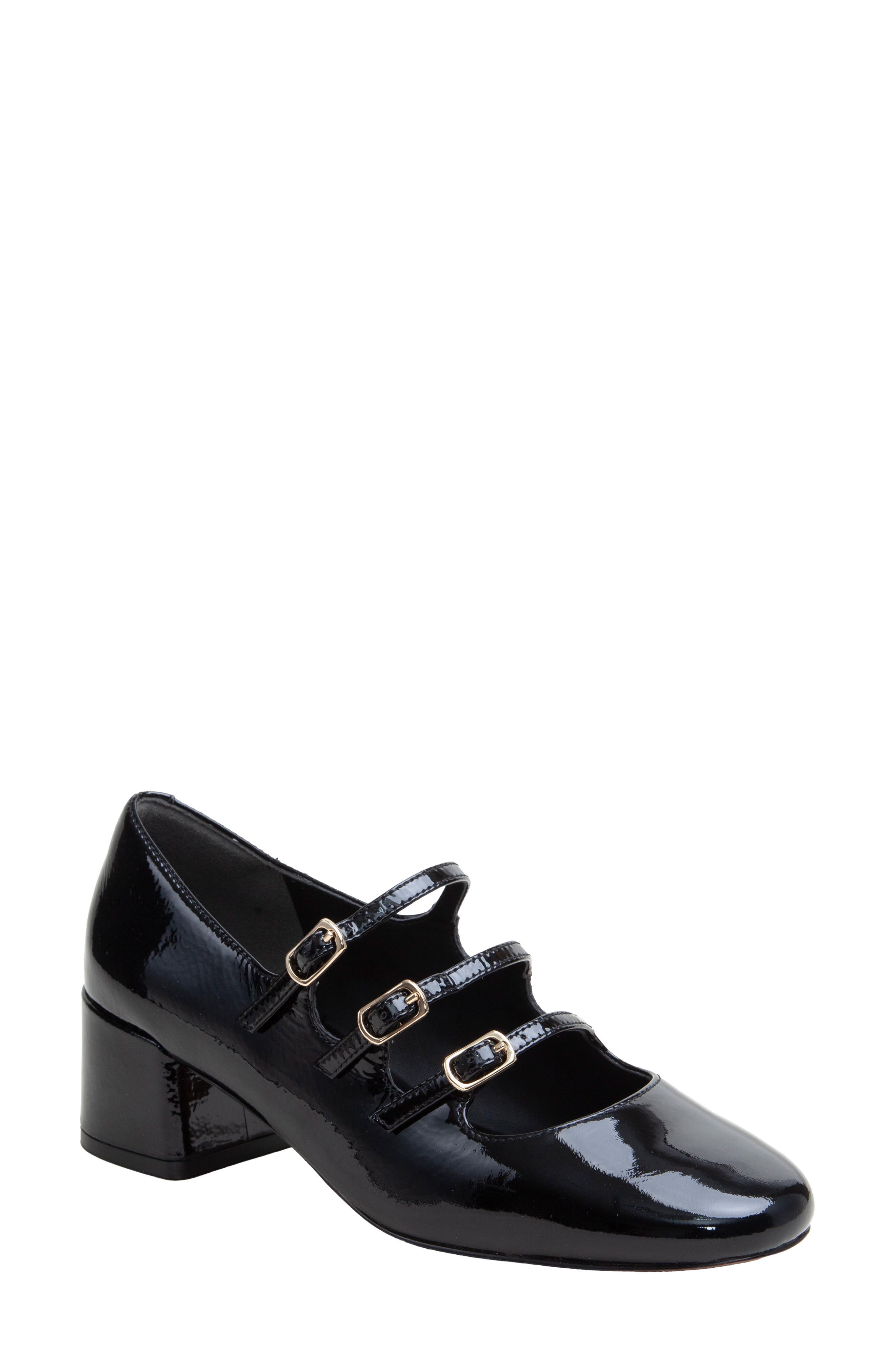 Linea Paolo Mariana Mary Jane Pump, Main, color, Black