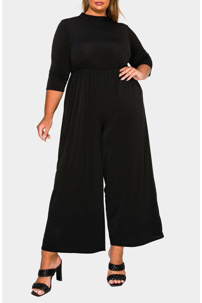 Summer Wide Leg Jumpsuit, Alternate, color, BLACK
