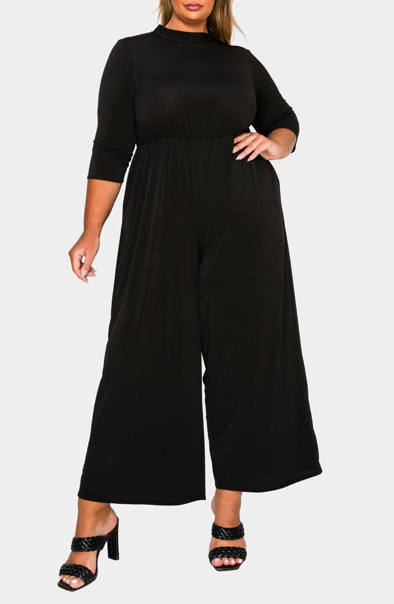 L I V D Summer Wide Leg Jumpsuit, Alternate, color, Black