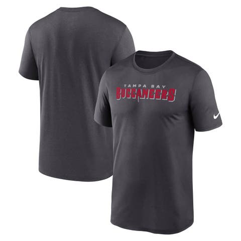Men's Nike Pewter Tampa Bay Buccaneers Primetime Legend Wordmark Performance T-Shirt