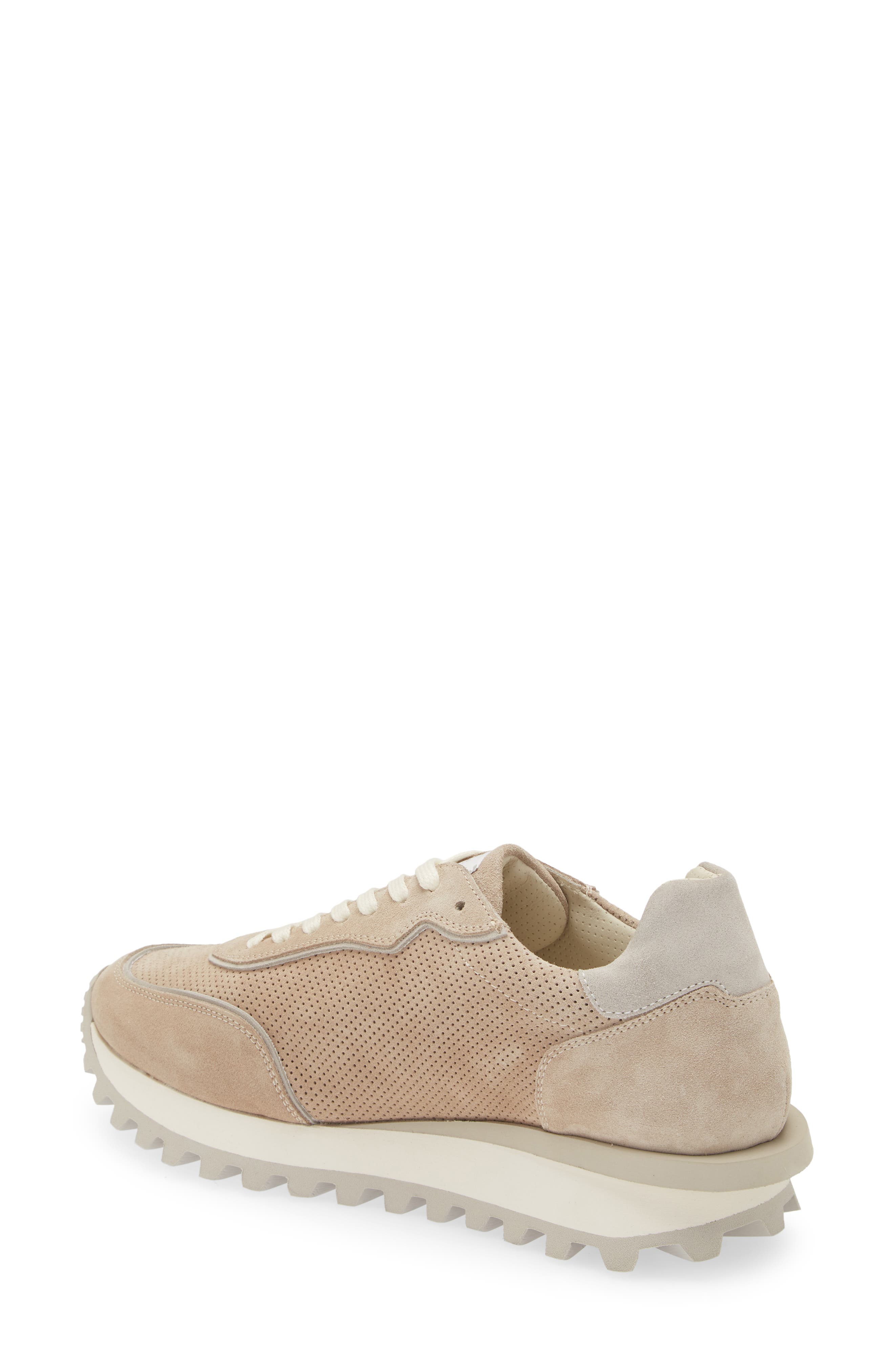 Eleventy Perforated Low Top Sneaker, Alternate, color, Tan - Grey