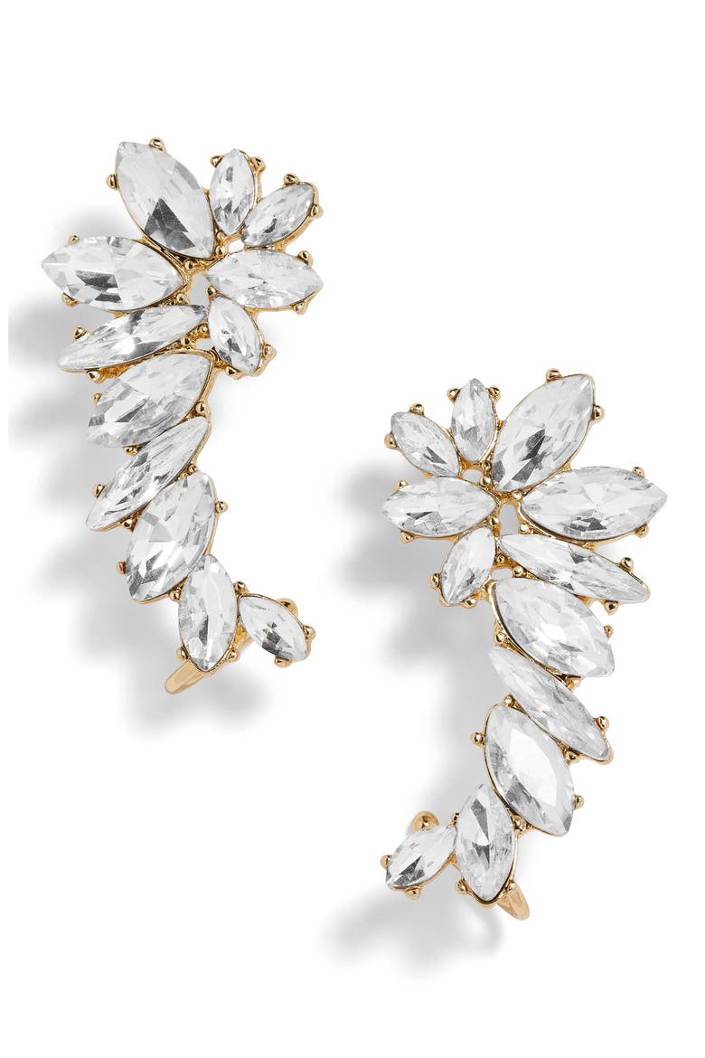 Elidia Winged Crystal Ear Crawlers, Main, color, GOLD