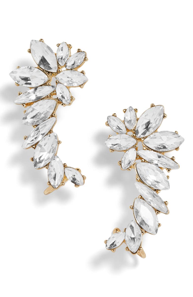 BaubleBar Elidia Winged Crystal Ear Crawlers, Main, color,