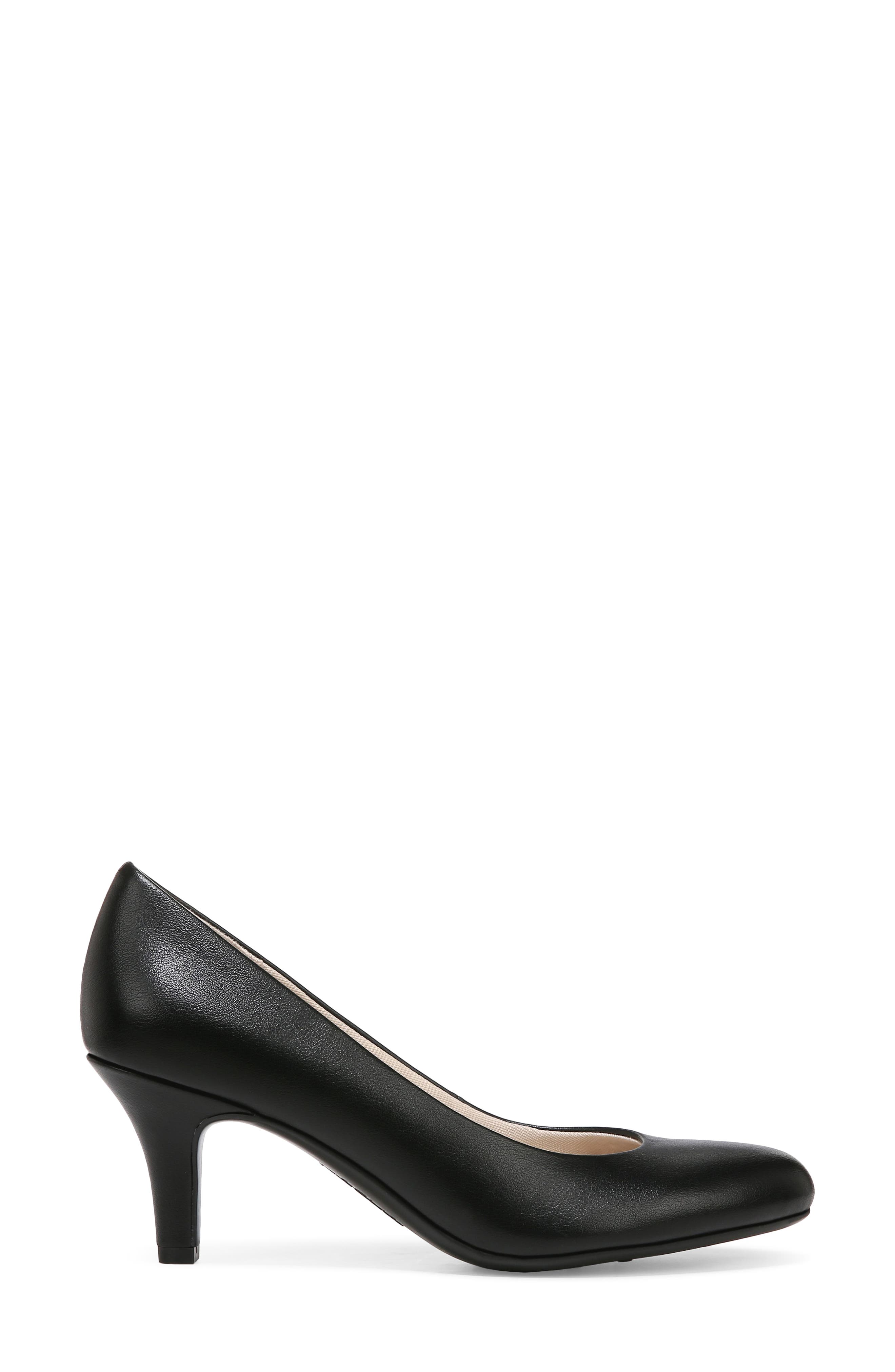 LifeStride Parigi Round Toe Slim Heel Pump, Alternate, color, Black