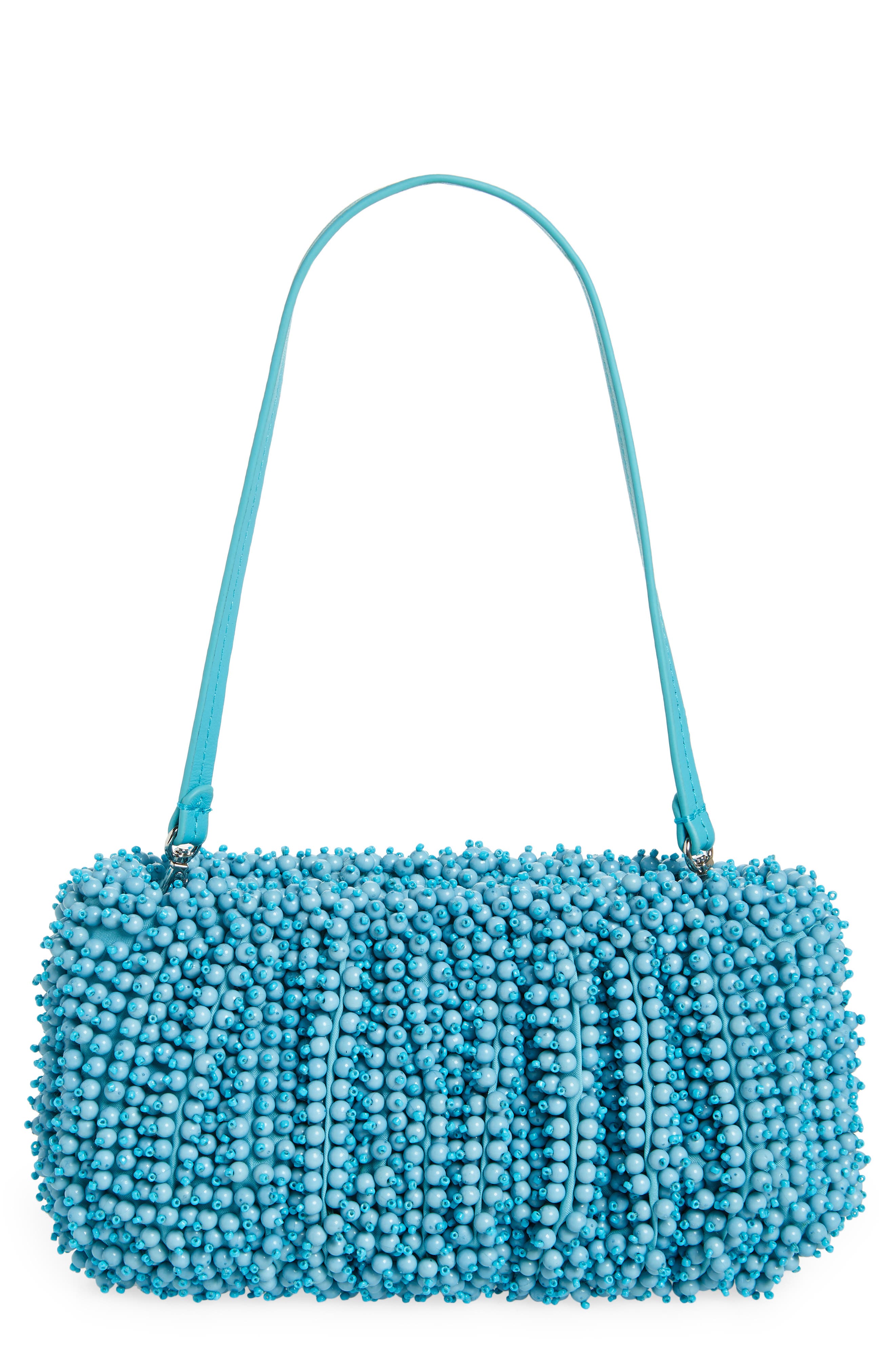 STAUD Bean Beaded Shoulder Bag, Main, color, 