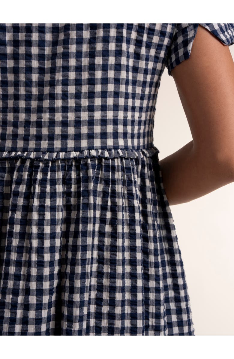 Brakeburn Perla Gingham Midi Dress, Alternate, color, Blue