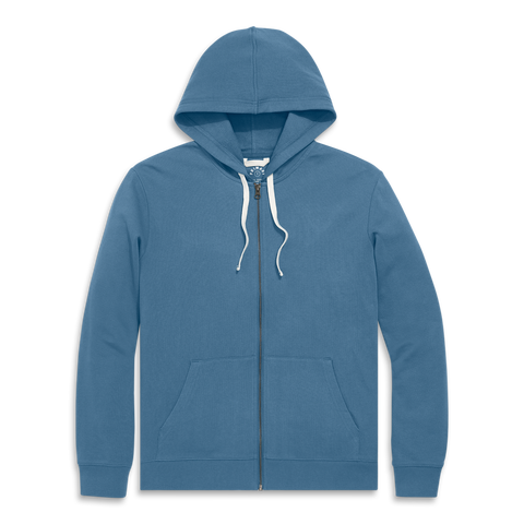 【BLUER】RAW EDGED HOODIE ZIP-UP Men's Zip Up Hoodie - Fleece – Encore Custom