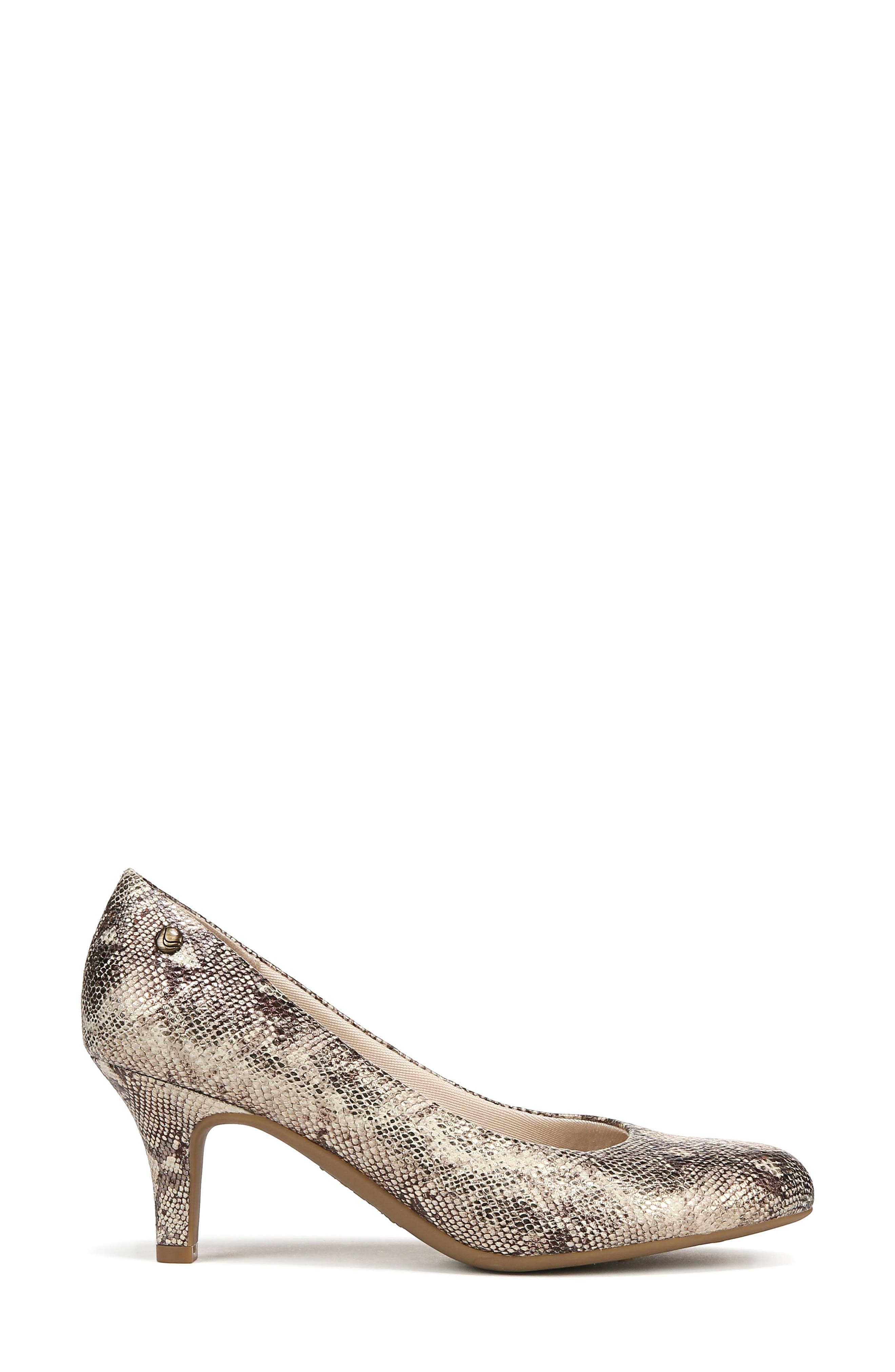 LifeStride Parigi Snake Embossed Pump, Alternate, color, Taupe