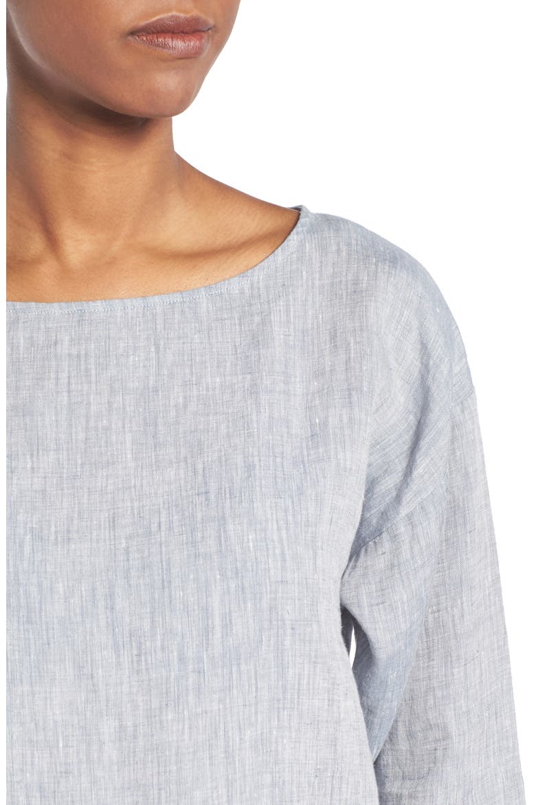 Organic Linen Top, Alternate, color, CHAMBRAY