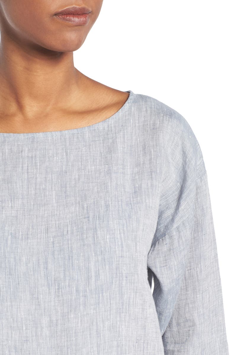 Eileen Fisher Organic Linen Top, Alternate, color, 