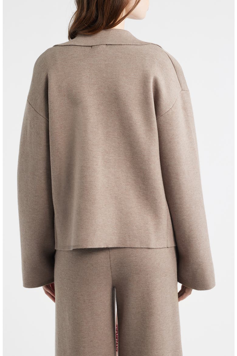 Fallon Contour Belted Cardigan, Alternate, color, TAUPE