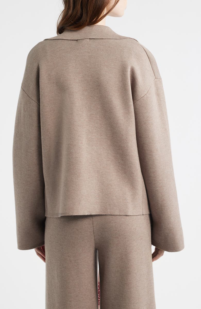 HOUSE OF CB Fallon Contour Belted Cardigan, Alternate, color, Taupe