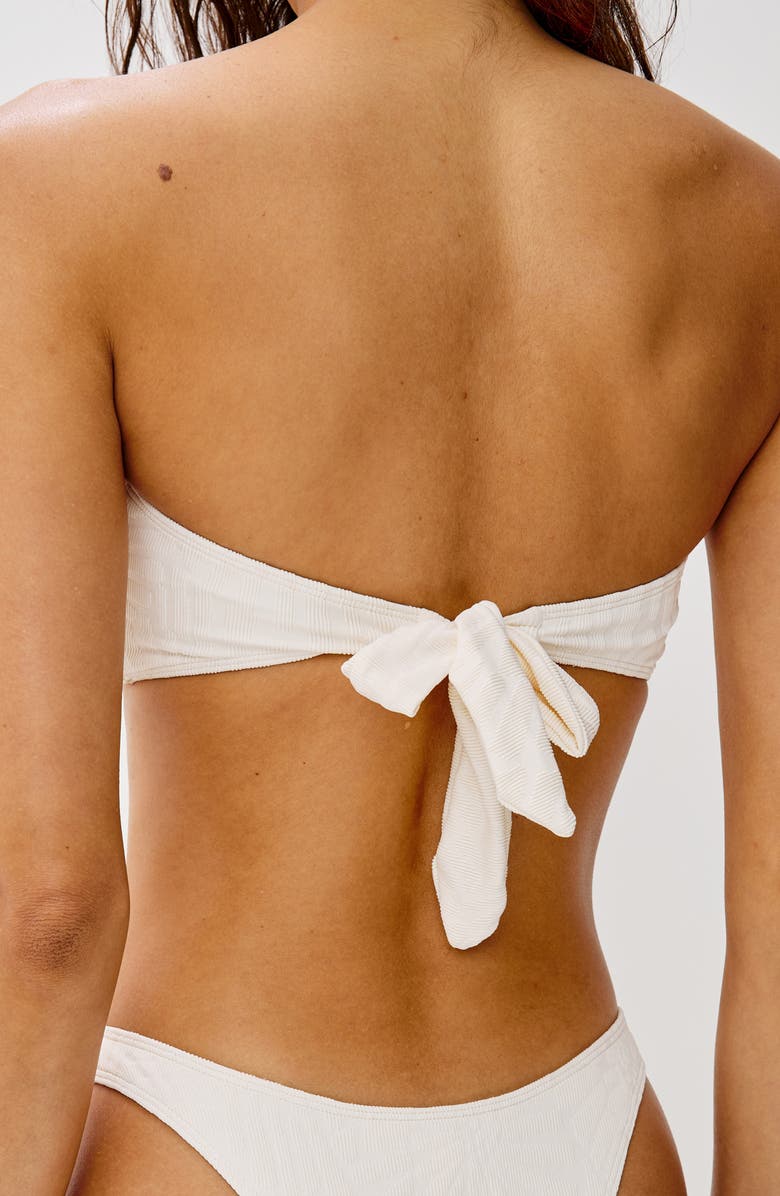 LSPACE Aziza Strapless Bikini Top, Alternate, color, Cream