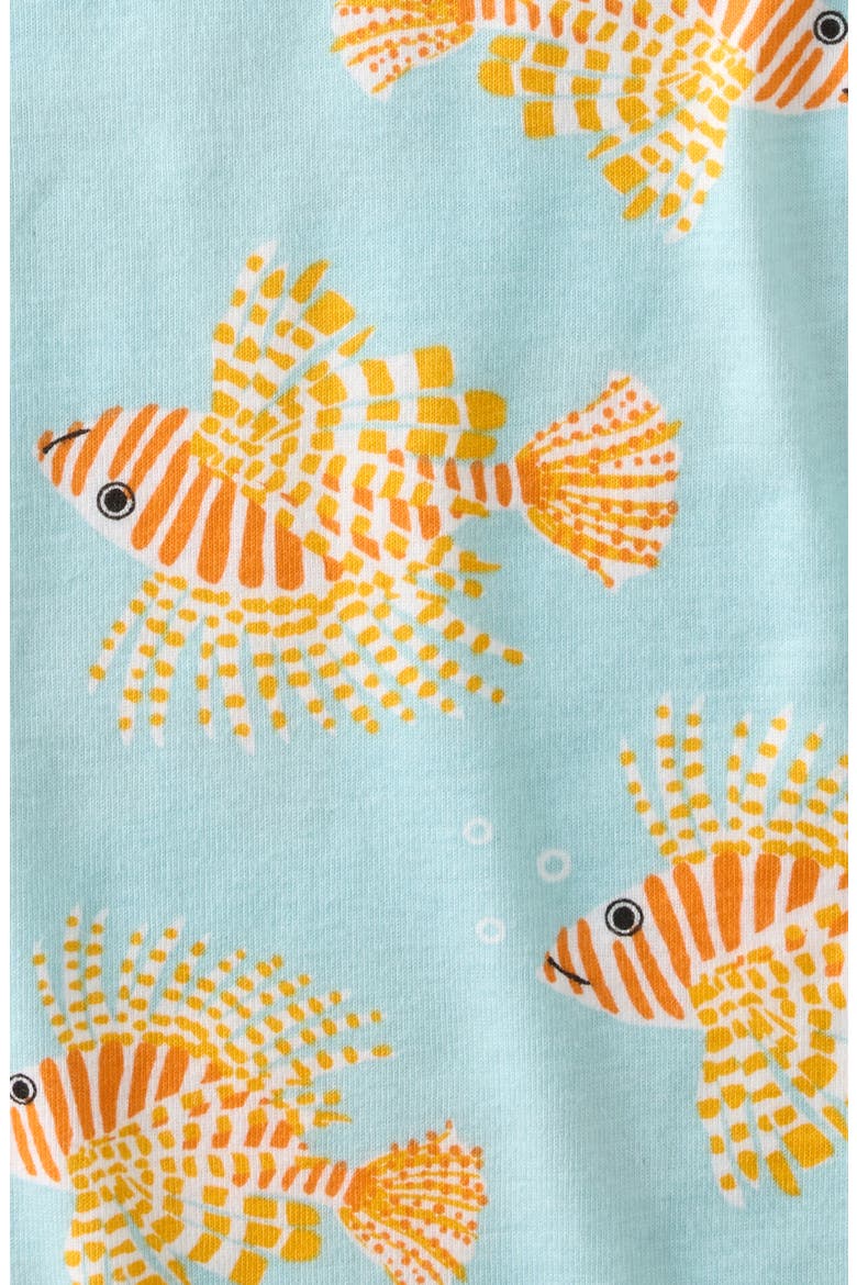 Shawn Footless Organic Cotton One-Piece Pajamas, Alternate, color, LION OF THE SEA