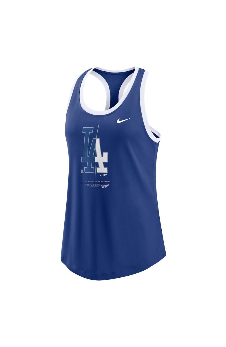 Nike Women's Nike Royal Los Angeles Dodgers Tech Tri-Blend Tank Top, Alternate, color, 