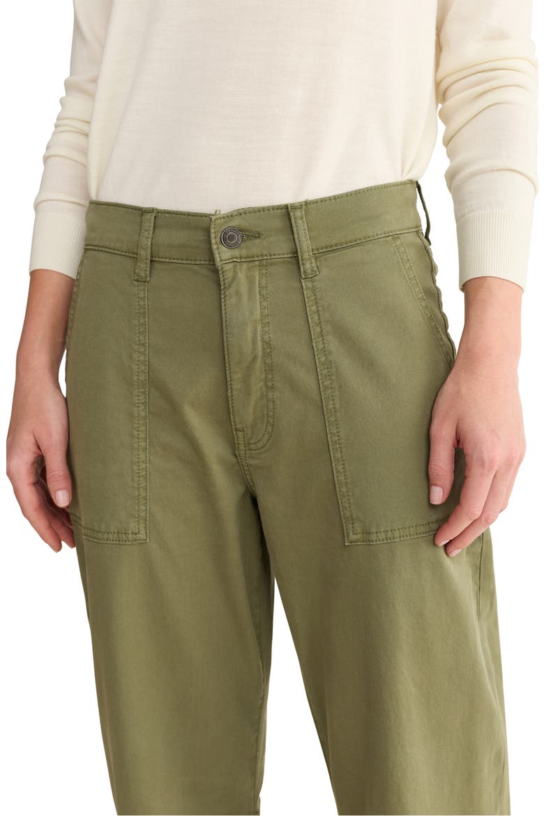 BNA Soft Curve Barrel Twill Pants, Alternate, color, FOUR LEAF CLOVER